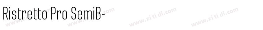 Ristretto Pro SemiB字体转换 Ristretto Pro SemiB字体转换